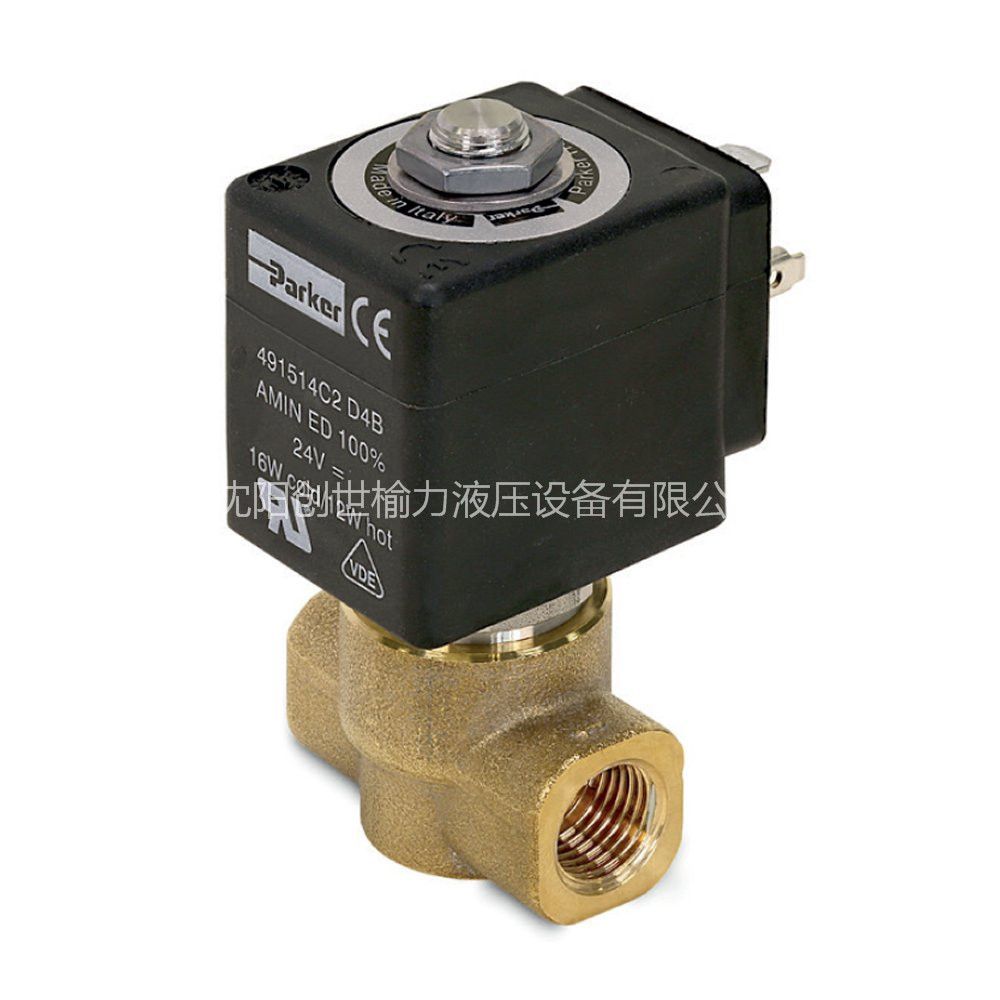 Parker 2-Way Normally Closed, Low-Lead Brass Solenoid Valves
